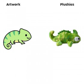 Peluche Caméléon Lézard Poupée Peluche Dinosaure Jouet en Peluche Chameleon Lizard Plush Doll