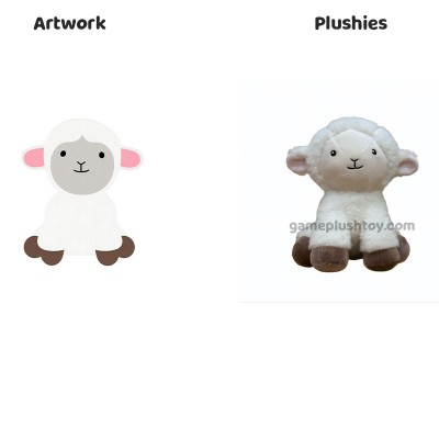 Op Maat Gemaakt Pluche Schaap Zacht Knuffeldier met PP Katoenvulling