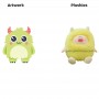 Petit Monstre Hirsute Original Peluche Personnalisée Cadeau d’Anniversaire