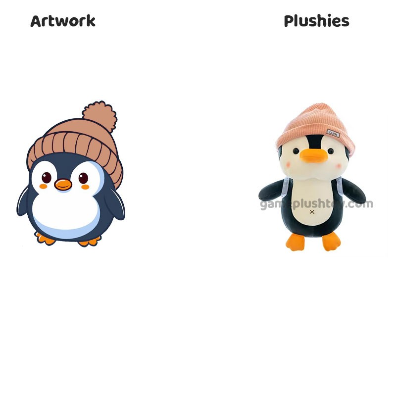 Peluche de pingüino, suave y esponjoso, ideal como regalo para niños y adultos.