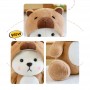 Peluche Capybara Ours Chapeau Réversible Jouet Animal Doux Cadeau Parfait pour les Fêtes