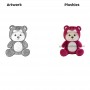Strawberry Bear Plush Toy