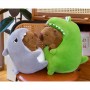 Peluche de capibara de cocodrilo extraíble, regalo para niñas, alivio del estrés.