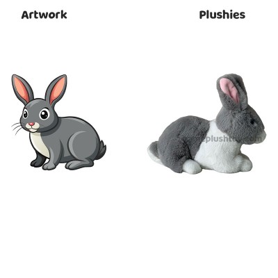 Conejo de Peluche Pesado Personalizado Suave Muñeco de Conejo de Pascua para Niños