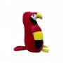 Juguete de peluche personalizado OEM, loro, pájaro, peluche suave, regalo navideño