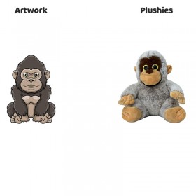 Peluche Gorille, Animaux de la Jungle, Peluche Douce, Zoo Gorille