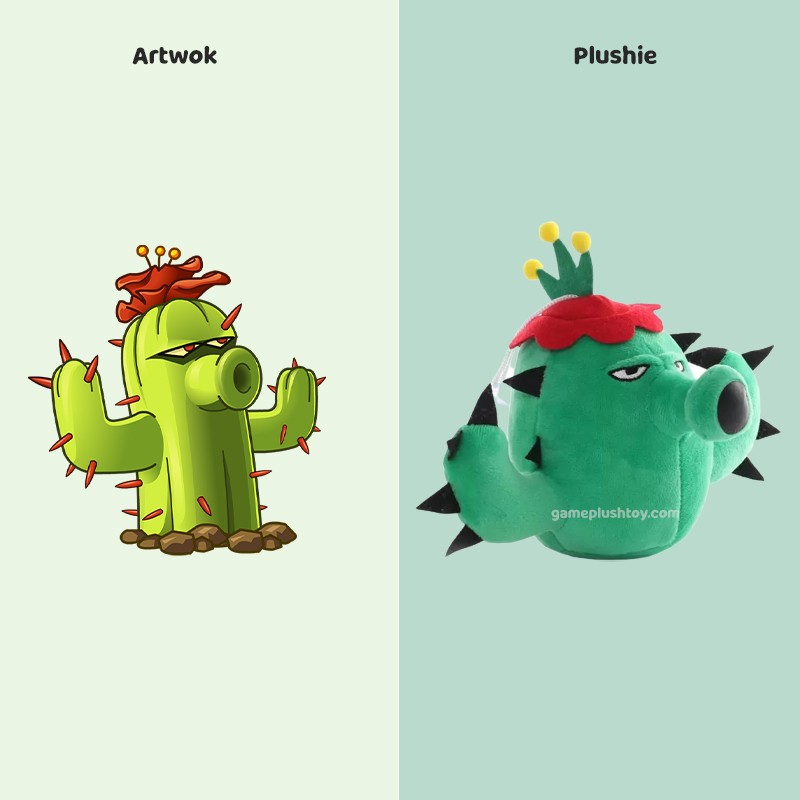 customized toy cactus plush pvz for game girl boy