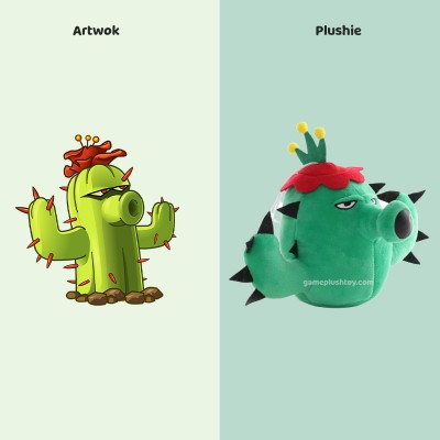 customized toy cactus plush pvz for game girl boy