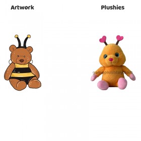 Peluche abeille personnalisée, cadeaux pour enfants
