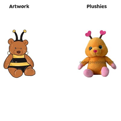 Aangepaste bijenknuffel, gepersonaliseerde knuffelcadeaus voor kinderen