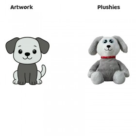 Adorable chiot à longues oreilles en peluche, jouet animé, idéal comme cadeau d'anniversaire pour enfant