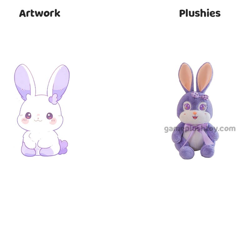 Long Ear Bunny Plush Cuddly Rabbit