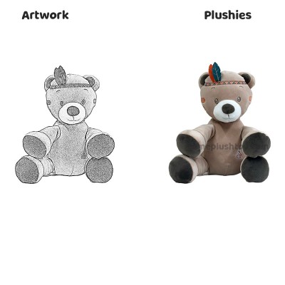 Teddybeer Pluche Speelgoed Unieke Exquise Chief Beer John Pluche Speelgoed Zacht Dier Geschenkdoos Editie