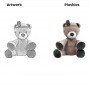 Teddy Bear Plush Toy Unique Exquisite Chief Bear