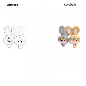 Pluche konijnensleutelhanger, maak je eigen knuffelsleutelhanger en knuffelkonijnensleutelhanger Pluche konijnensleutelhanger, maak je eigen knuffelsleutelhanger en knuffelkonijnensleutelhanger