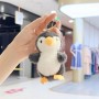 Mini llavero de peluche de pingüino de 11 cm. Lindo llavero colgante de animal de peluche.