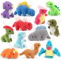 Mini dinosaurio de peluche, lindo y suave colgante de dibujos animados para niños
