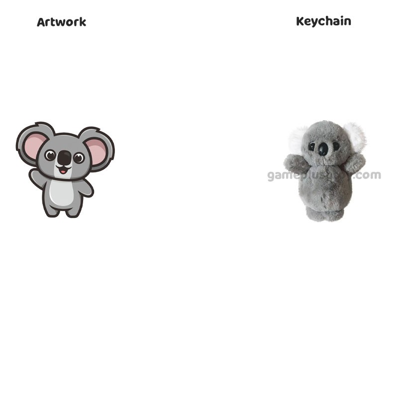 Kawaii Plüsch-Schlüsselanhänger, niedliche Plüschtiere mit Klingelgeräusch für Kinder