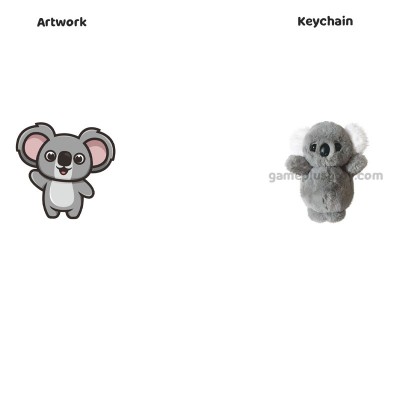 Pluche konijnensleutelhanger, maak je eigen knuffelsleutelhanger en knuffelkonijnensleutelhanger