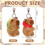 Kawaii Pluche Sleutelhanger Leuke Pluche Speelgoed met Beltoon voor Kinderen