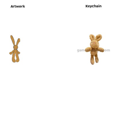 Bunny Bag Pendant Cute Plush Bunny Keychain