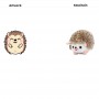 Mini Hedgehog Plush Keychain