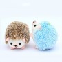 Porte-clés en peluche hérisson miniature, mignon pendentif en peluche duveteuse