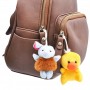 Porte-clés en peluche personnalisé, mignon petit porte-clés animal en peluche, décorations