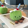 Coconut Plush Keychain Custom Cartoon Stuffed Doll by china