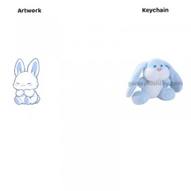 Plüschhasen-Anhänger, weicher, flauschiger Hasen-Schlüsselanhänger für Taschen und Geschenke