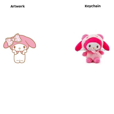 Anime Plush Doll Kawaii Sanrio Plush Keychain