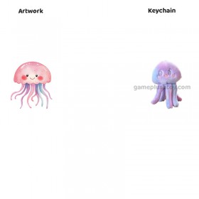 Pluche kwallen sleutelhanger, mini octopus hanger, voor tassen en cadeaus Pluche kwallen sleutelhanger, mini octopus hanger, voor tassen en cadeaus