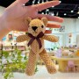 テディベアぬいぐるみキーホルダー かわいいミニぬいぐるみペンダント バッグ、ギフト、パーティーの装飾に