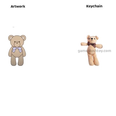 Teddy Bear Plush Keychain Cute Mini Plush Doll