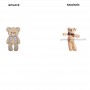 Teddy Bear Plush Keychain Cute Mini Plush Doll