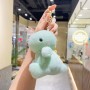 Porte-clés peluche anime, mini machine à pince, peluche dinosaure, porte-clés sac à dos