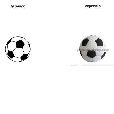Football Plush Keychain