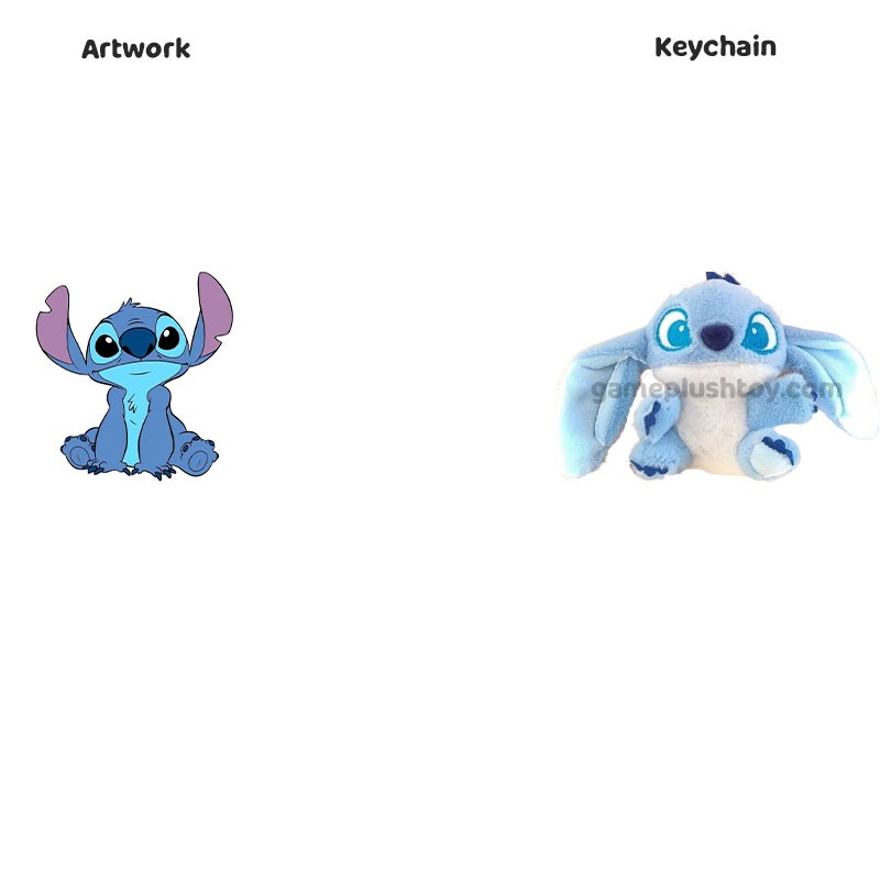 Porte-clés peluche - TikTok - Porte-clés peluche - Décoration de sac - Animal en peluche