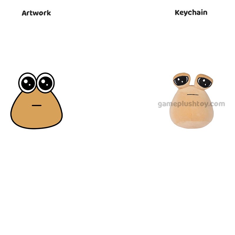 Pou Plush Keychain Cute Anime