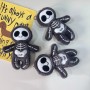 Porte-clés en peluche Halloween Mini crâne en peluche Petit pendentif Jouet en peluche