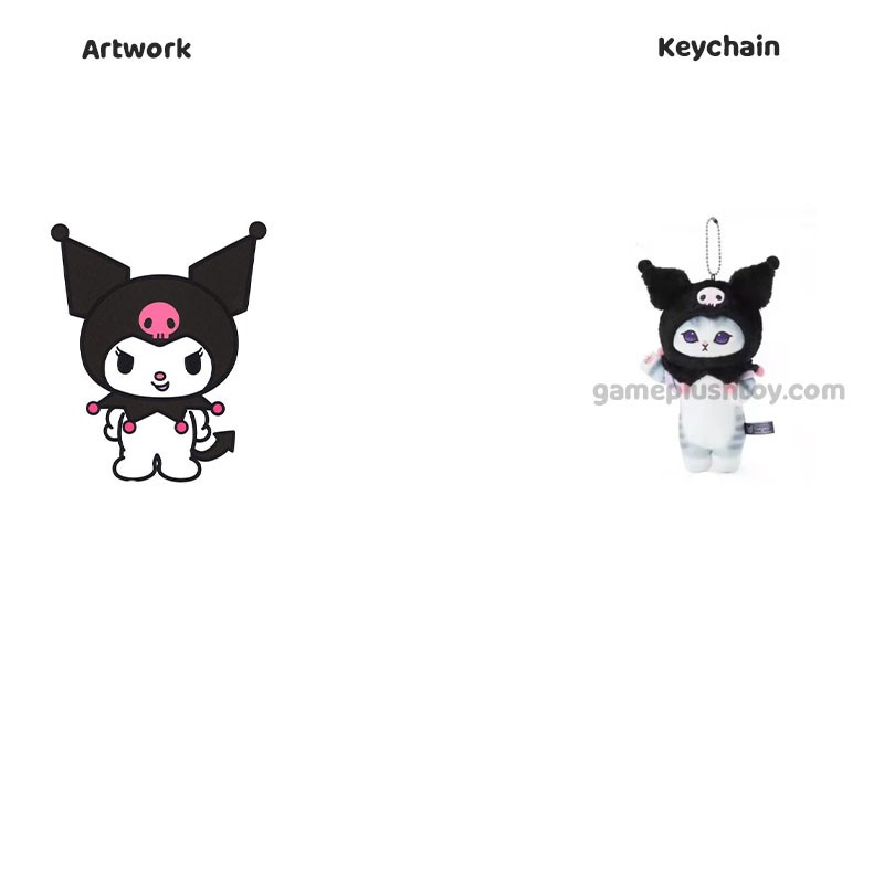 Kawaii Plush Toy Keychain Mini Shark Cat