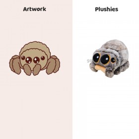 Peluche Lucas l'Araignée, adorable peluche araignée de dessin animé pour enfants et cadeaux