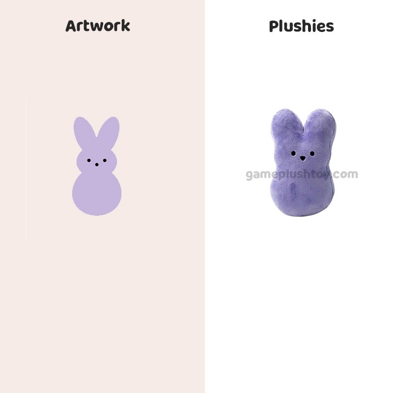 Conejito de Pascua de peluche suave y estrujable para niños.