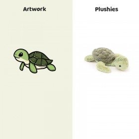 Peluche Tortue de Mer, Animal en Peluche Mignon, Jouet Réconfortant pour Enfants