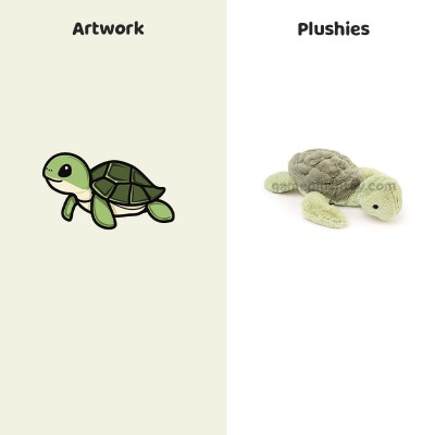 Peluche Tortue de Mer, Animal en Peluche Mignon, Jouet Réconfortant pour Enfants