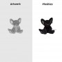 Custom Cat Plush Black Cat Kawaii Cartoon Plush