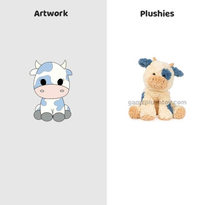 Peluche de vaca tierno, muñeco de ganado de peluche suave para regalo de niños y decoración de habitación