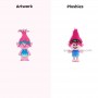 Cartoon Trolls Plush 13 Inch Plush Doll Soft Stuffed Toy for Kids, Girls Gift & Birthday Present