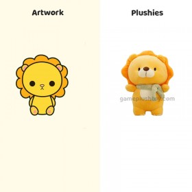 Peluche personnalisée d'animaux, dessin animé, vente en gros, mignon, lion, cochon, dinosaure