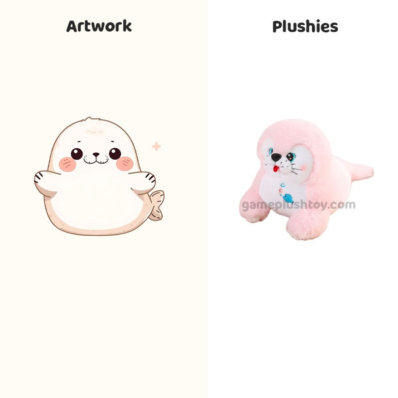 Peluche Phoque, jouet de l'océan kawaii, peluche animal marin pour enfants et décoration intérieure